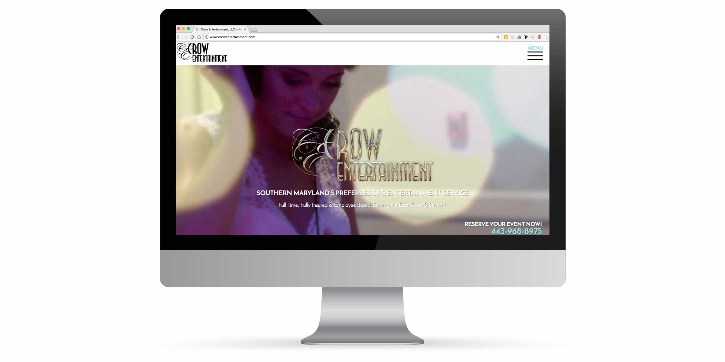 Crow Entertainment Website Portfolio